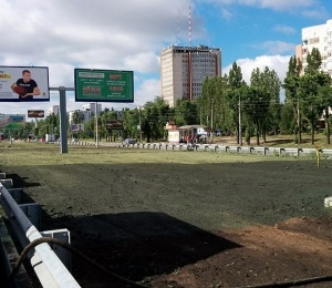 Газон на Московском проспекте